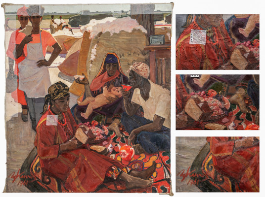 До реставрации. Картина и ее фрагменты