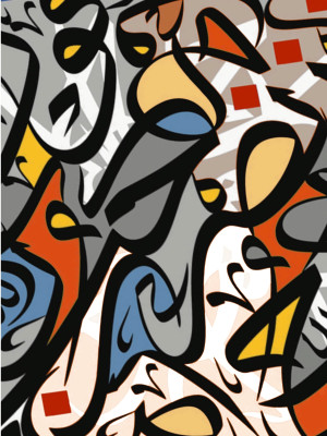 Каллиграфическая абстракция, 2023