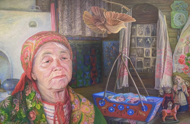 Щетинина И.В. Хранительница заветов. Портрет Р. Кучугановой. 2022 г.